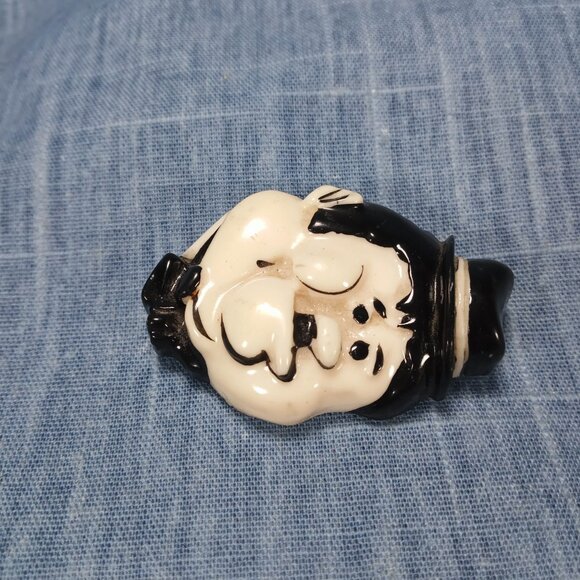 1950s Vintage Laurel Hardy Celluloid Pin - Picture 2 of 4
